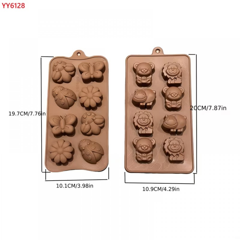 YY6128 Hayvan ve Çiçek Temalı Modeller Silikon Kalıp YY6128 Hayvan ve Çiçek Temalı Modeller Silikon Kalıp